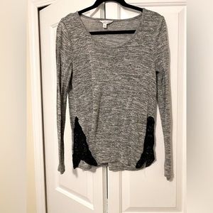 Charming Charlie gray sweater